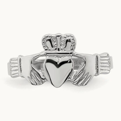 Claddagh Ring, 14K White Gold