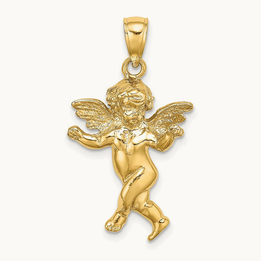 Guardian Angel Walking Charm, 14K