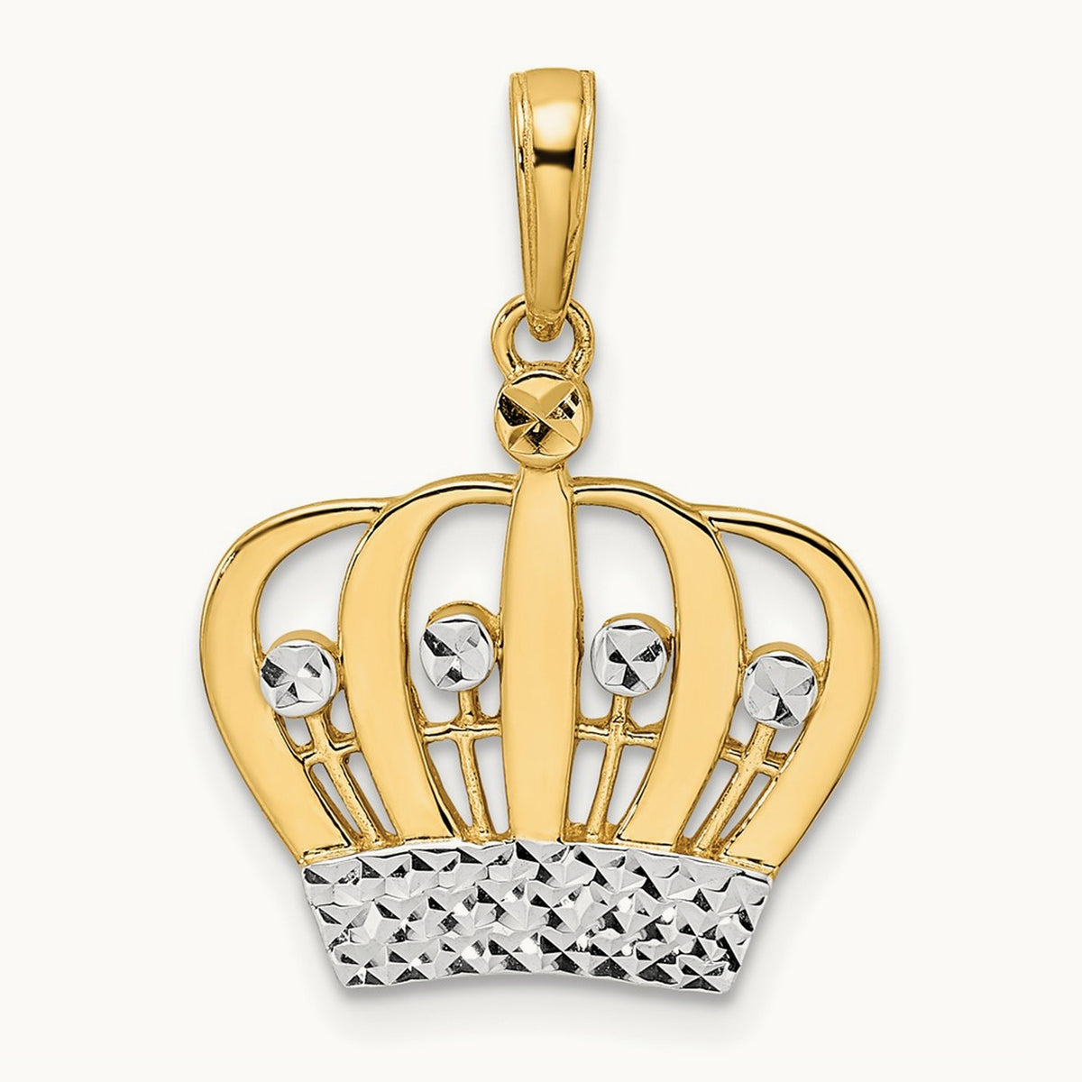 and Diamond-cut Crown Pendant — photo set