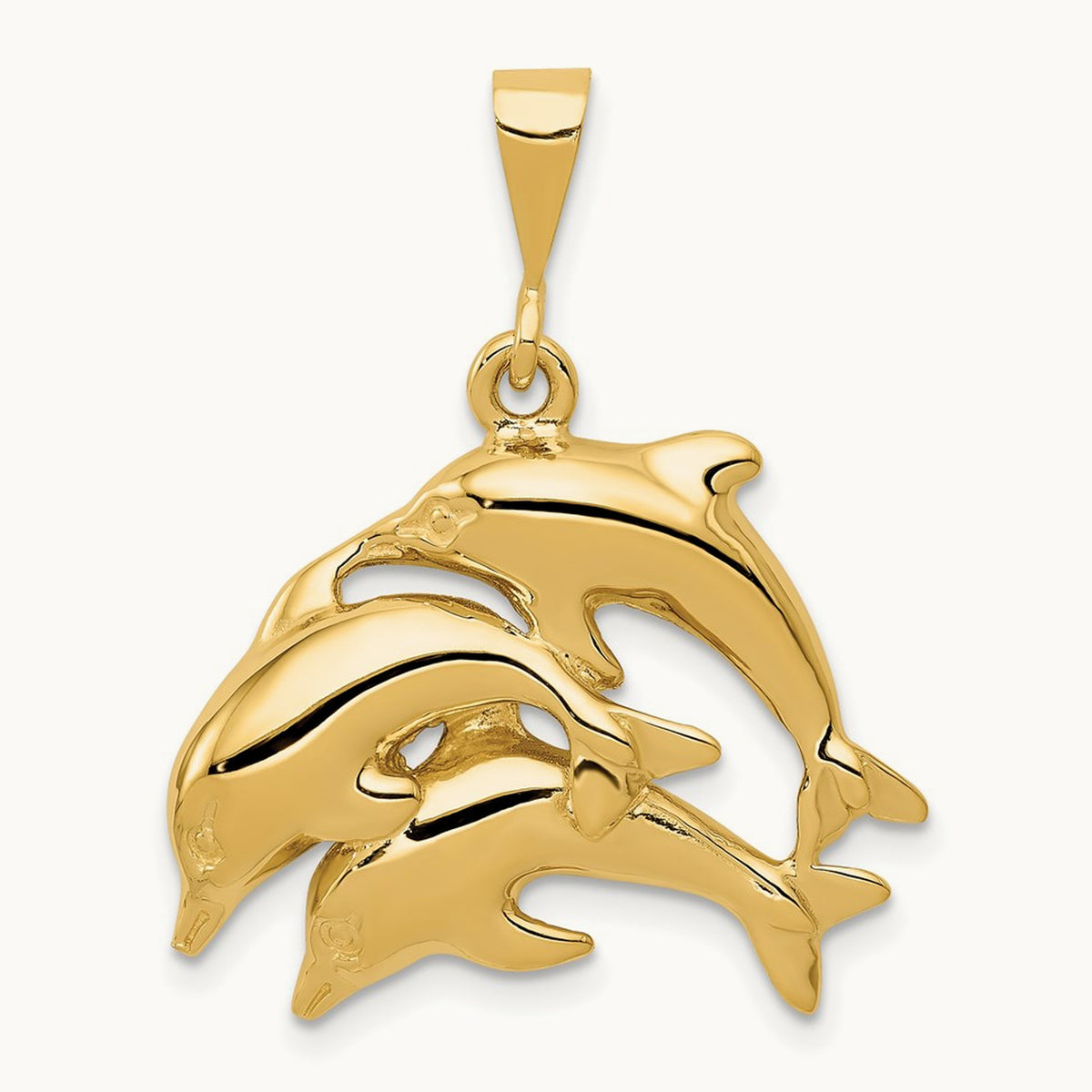 Dolphin Charm, 14K