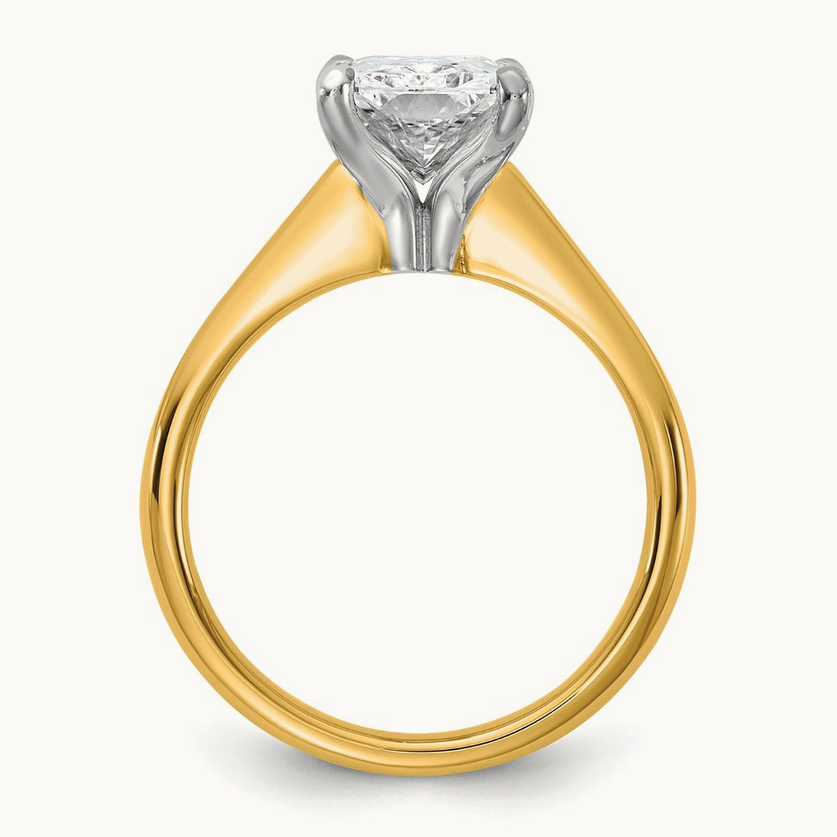 Radiant 8X Ring, 3.00 ct tw Lab-Grown Diamond — 14K Two-Tone