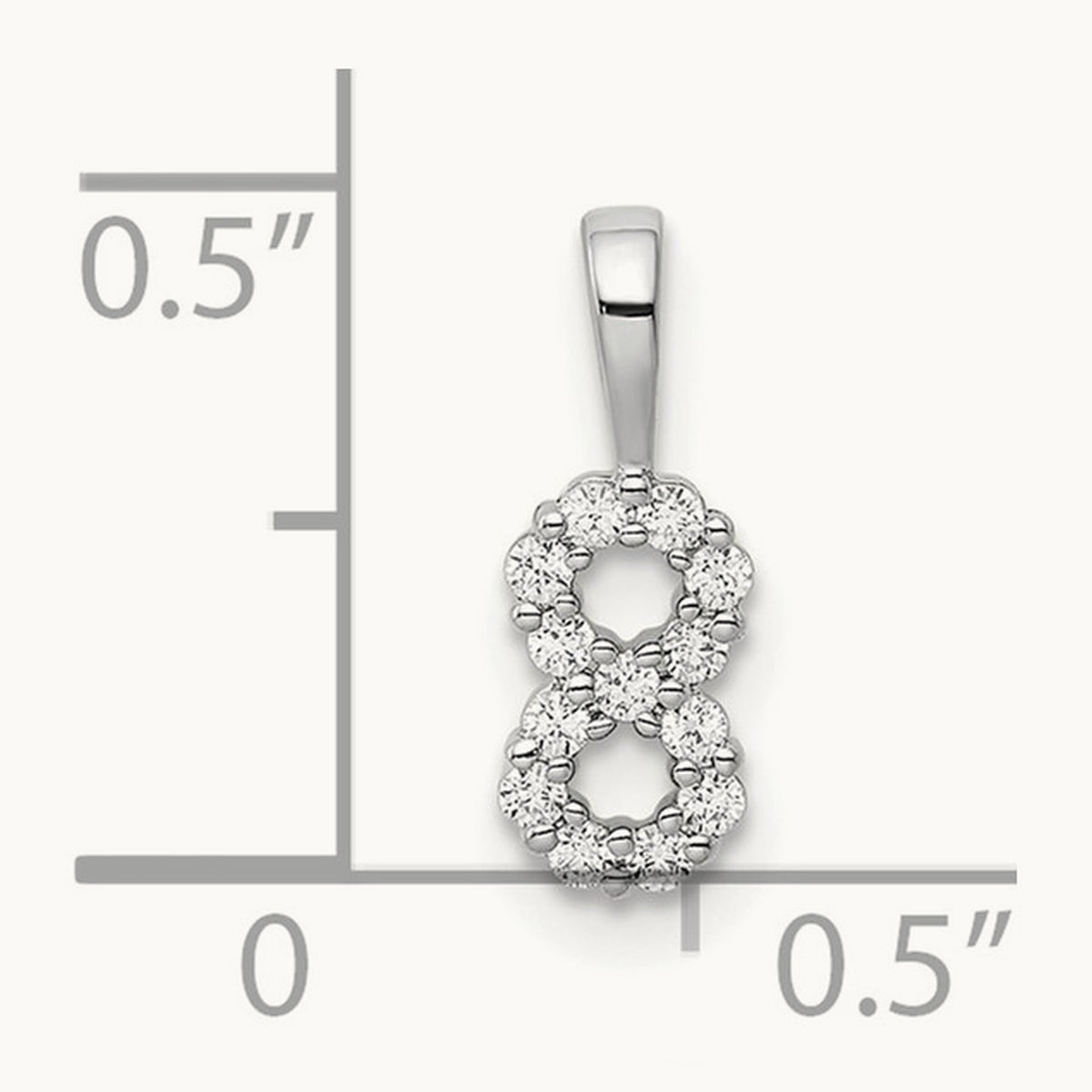 Diamond Number 8 Pendant — photo set