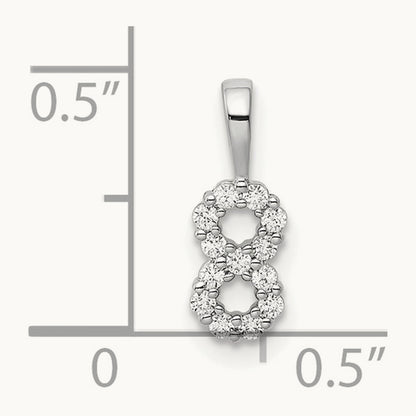 Diamond Number 8 Pendant — photo set