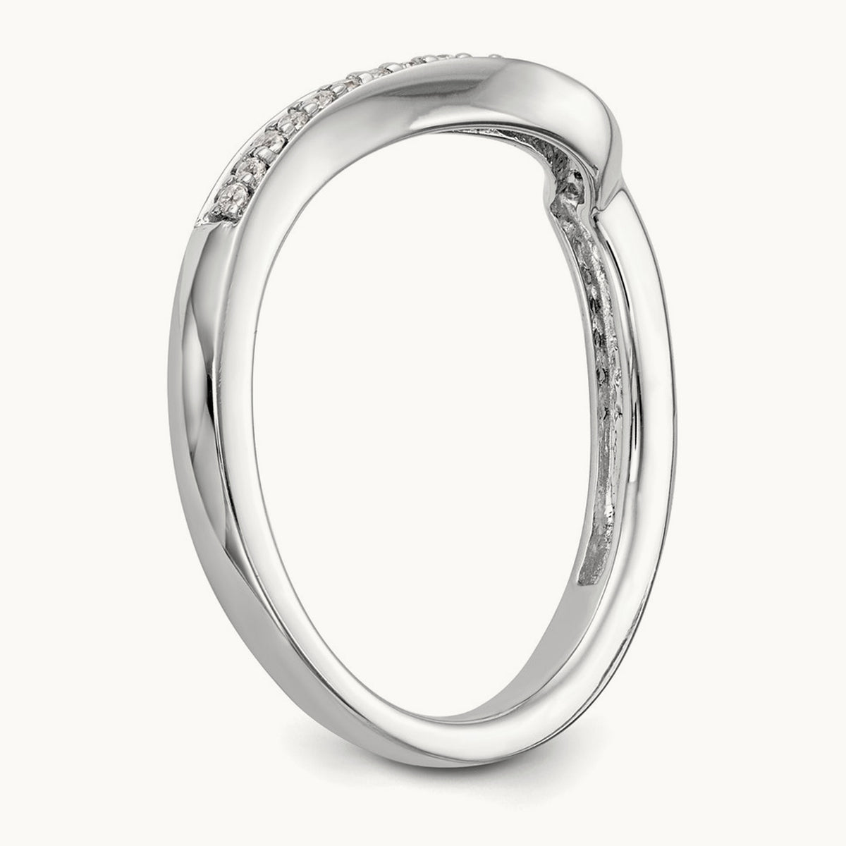 Diamond Wedding Band, 14K White Gold
