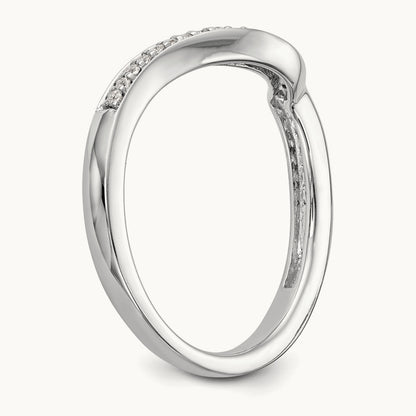 Diamond Wedding Band, 14K White Gold