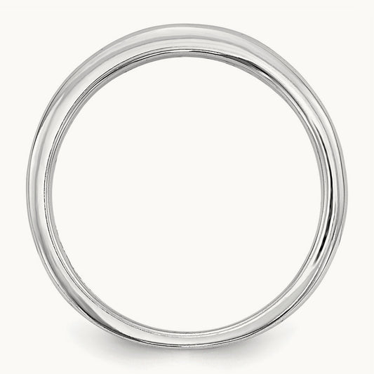 Diamond Wedding Band, 14K White Gold