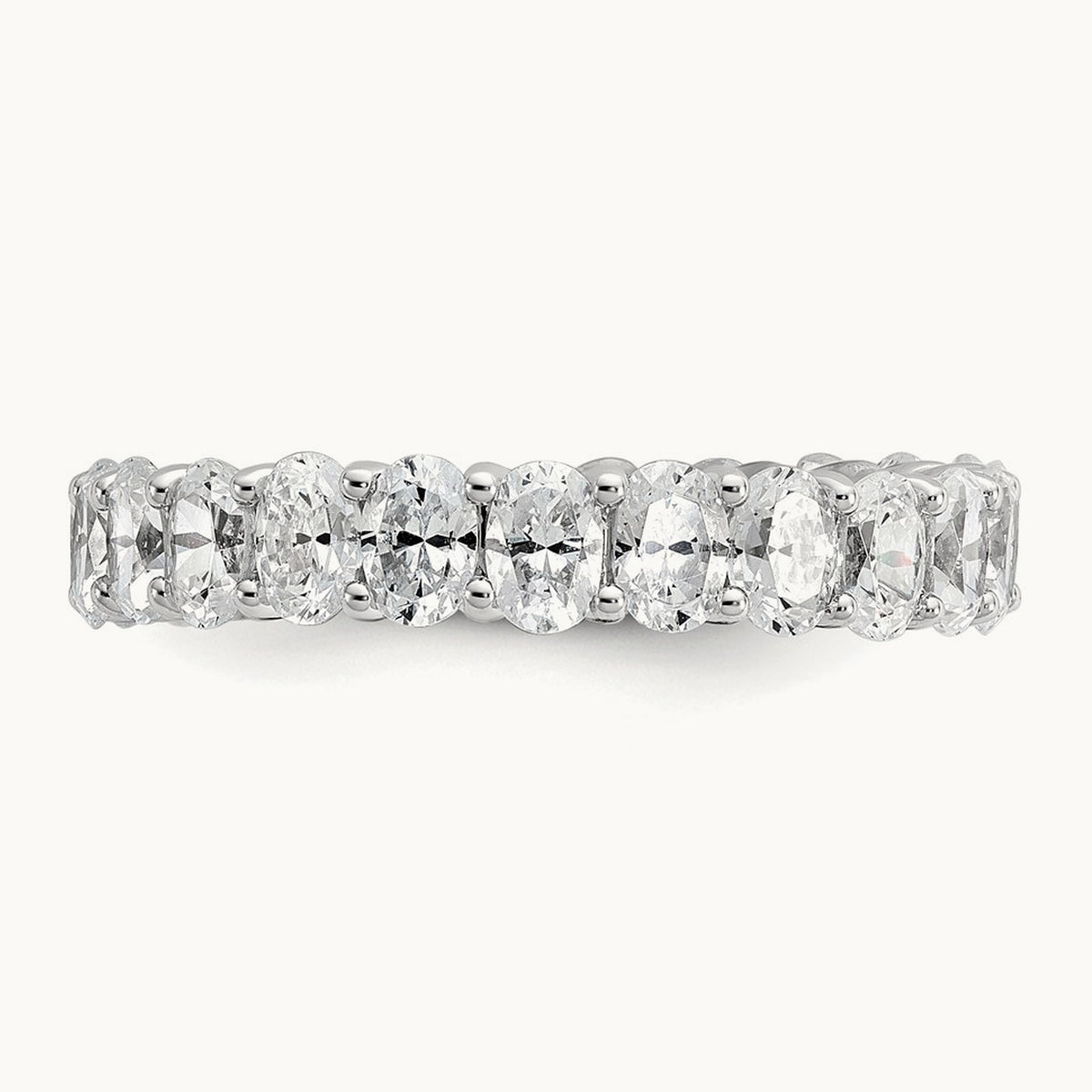 Oval Eternity Band, 3-5 ct Lab-Grown Diamond