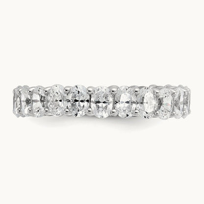 Oval Eternity Band, 3-5 ct Lab-Grown Diamond