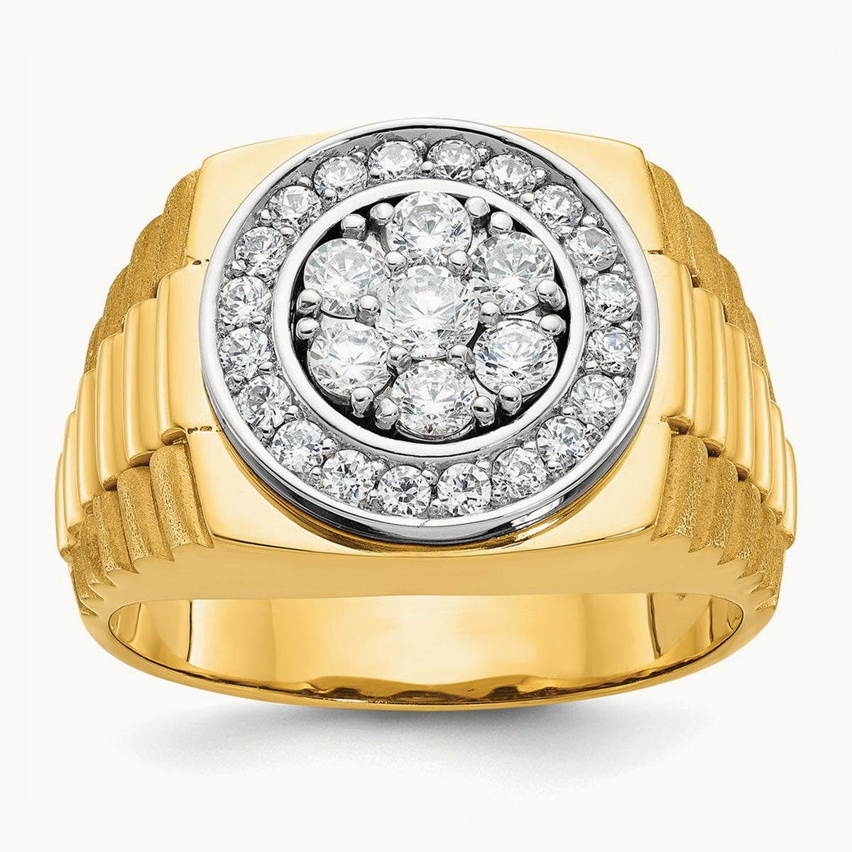 Men's Cluster Ring, 1.00 ct tw Lab-Grown Diamond