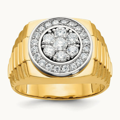 Men's Cluster Ring, 1.00 ct tw Lab-Grown Diamond