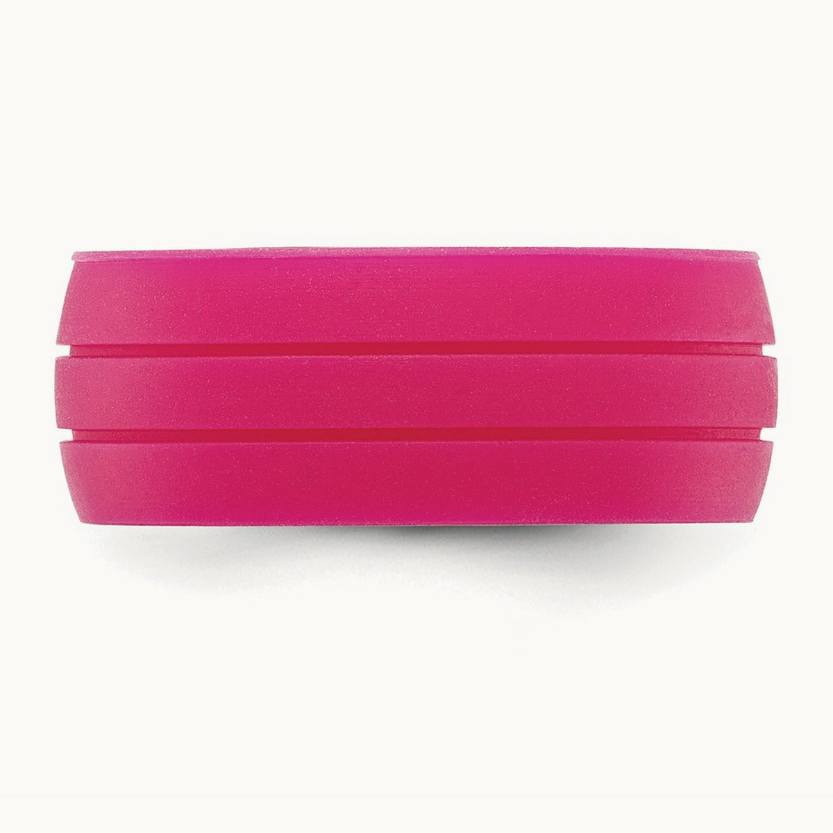 Silicone Fuchsia 8.50mm Grooved Band
