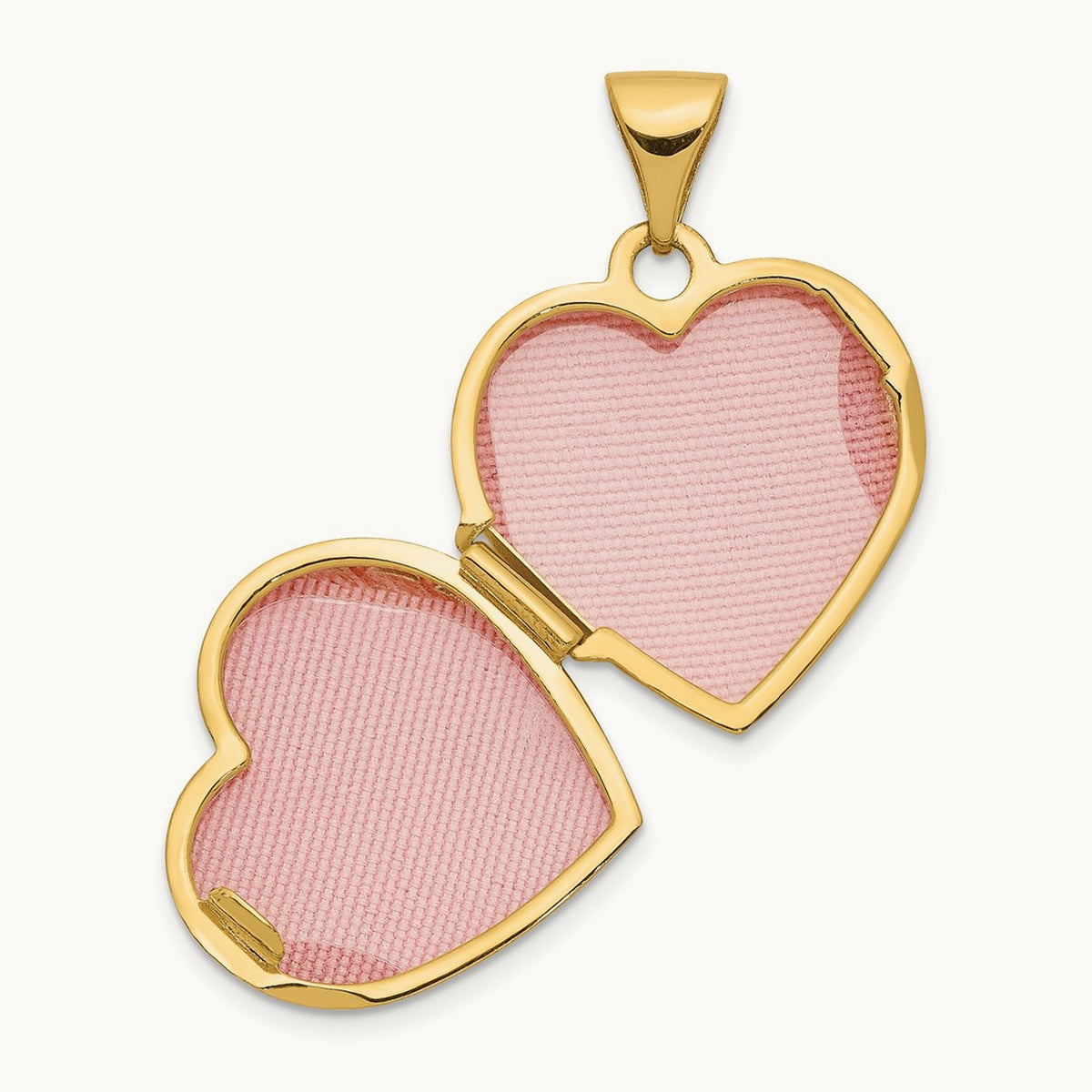Floral Heart Locket, 15mm, 14K
