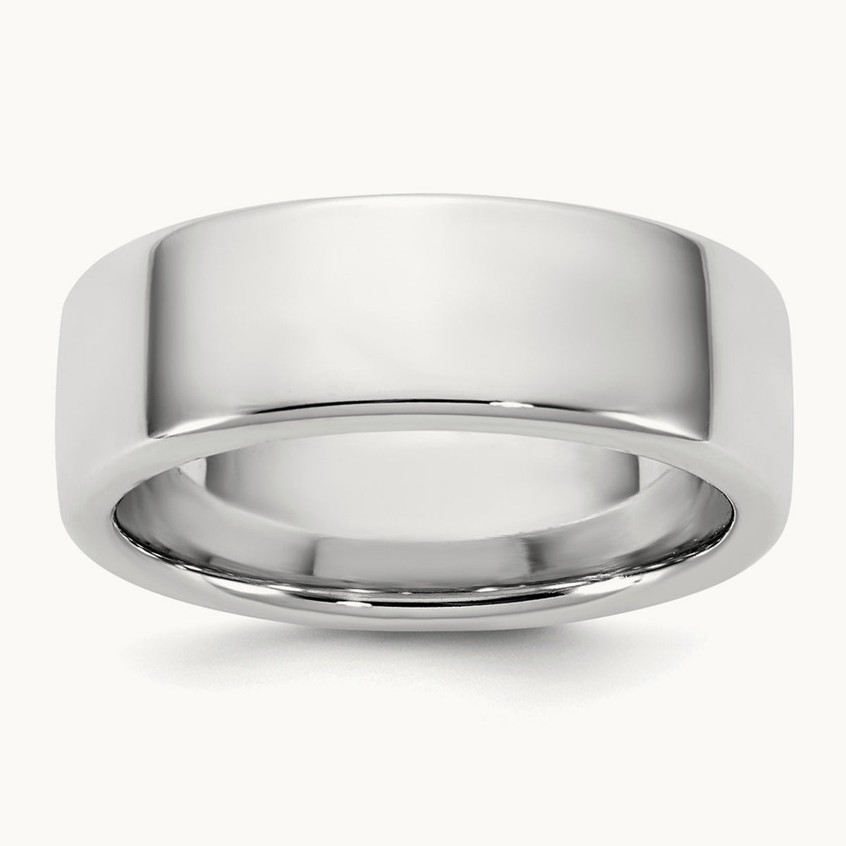 European Comfort Fit Band — 14K White Gold, 7mm