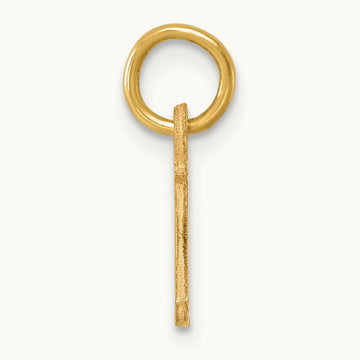 Cutout Letter L Initial Pendant, 14K Yellow Gold