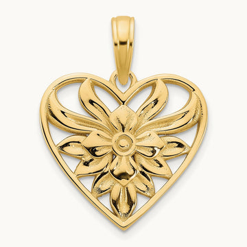 Fancy Heart Pendant — 21.23mm