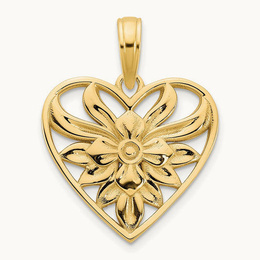Fancy Heart Pendant — 21.23mm