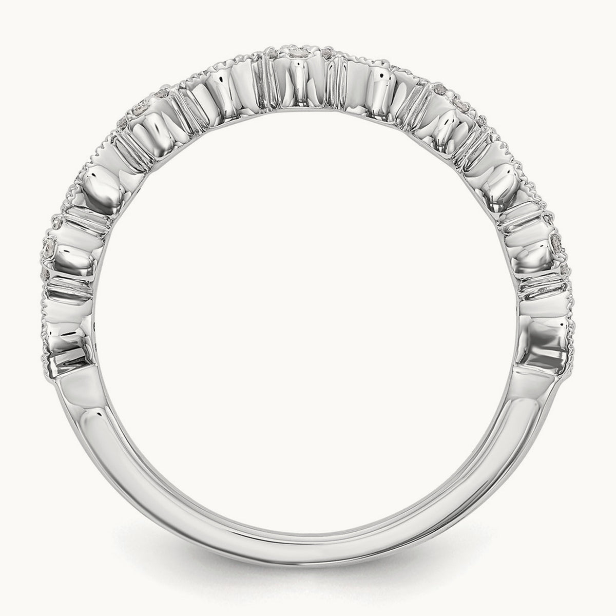 Diamond Band, 14K White Gold