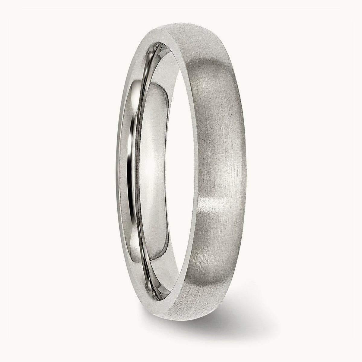 Brushed Half Round Band — 4mm
