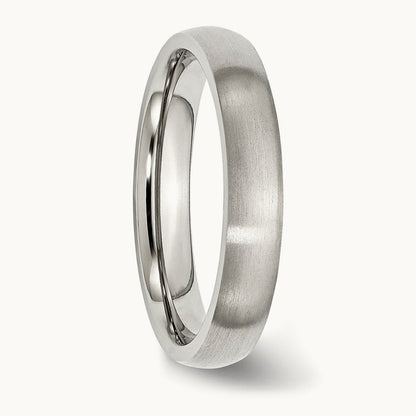 Brushed Half Round Band — 4mm