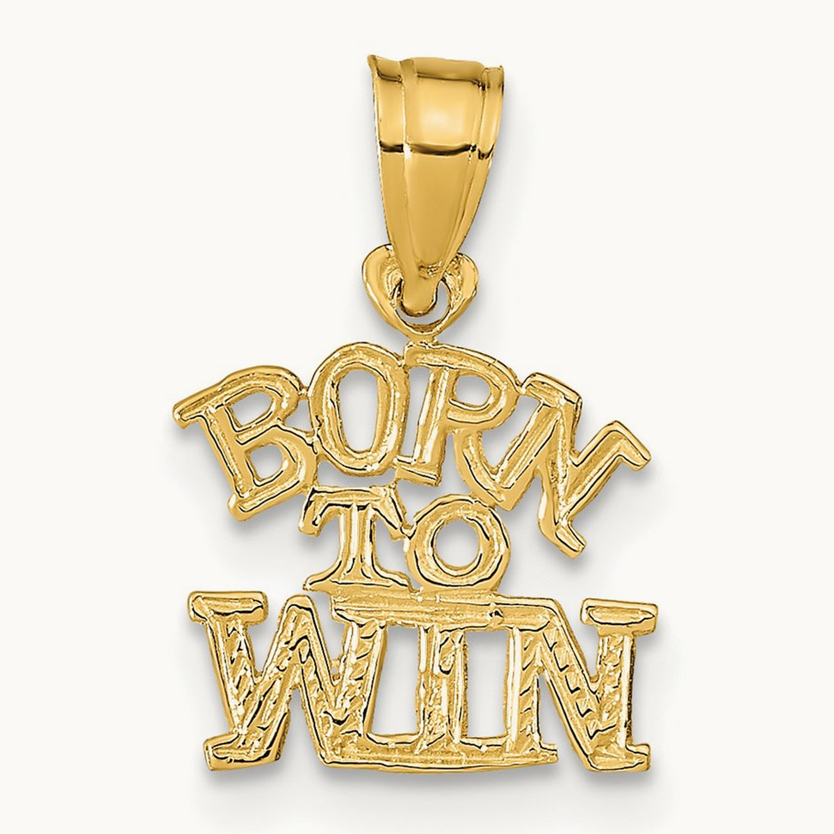 BORN TO WIN Pendant, 14K