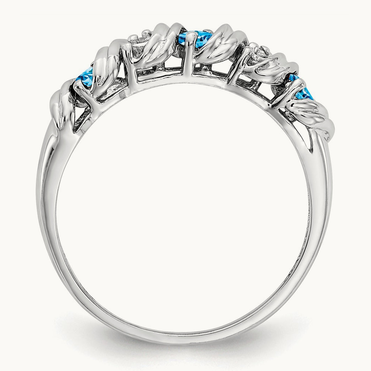 AA Diamond ring, 14K White Gold