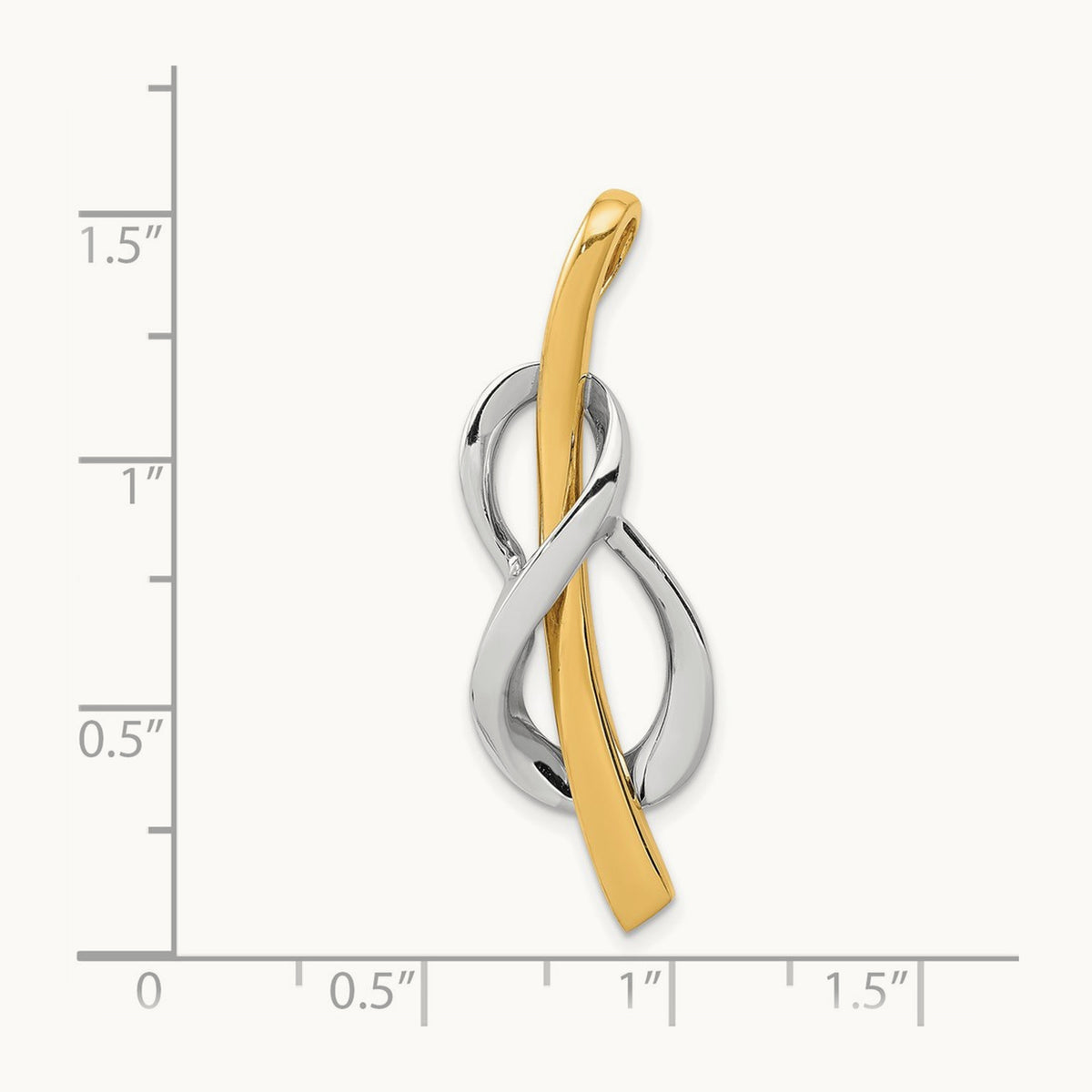 Slide, 14K Two-tone