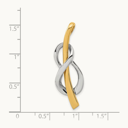 Slide, 14K Two-tone