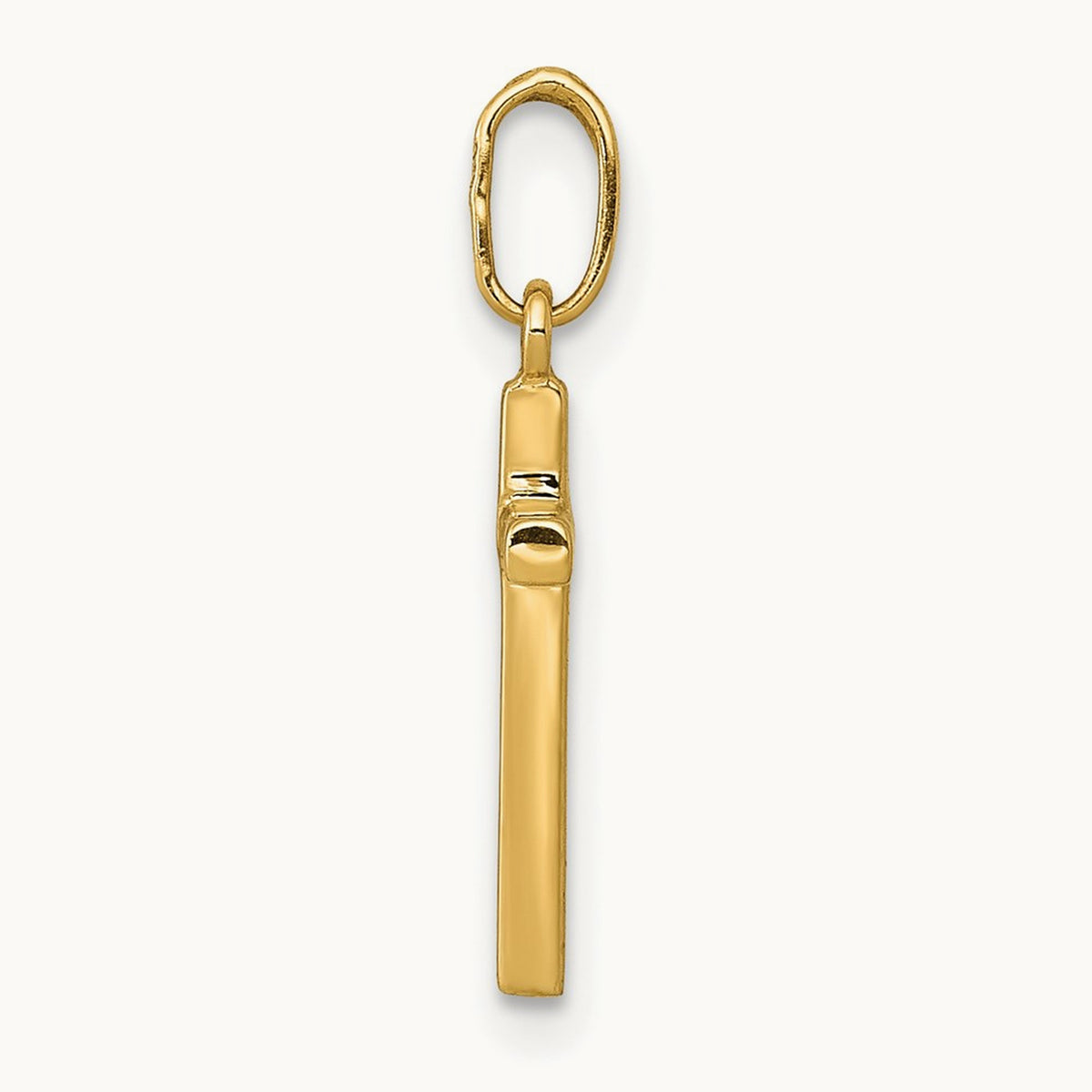 Polished Cross Pendant, 14K