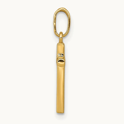 Polished Cross Pendant, 14K