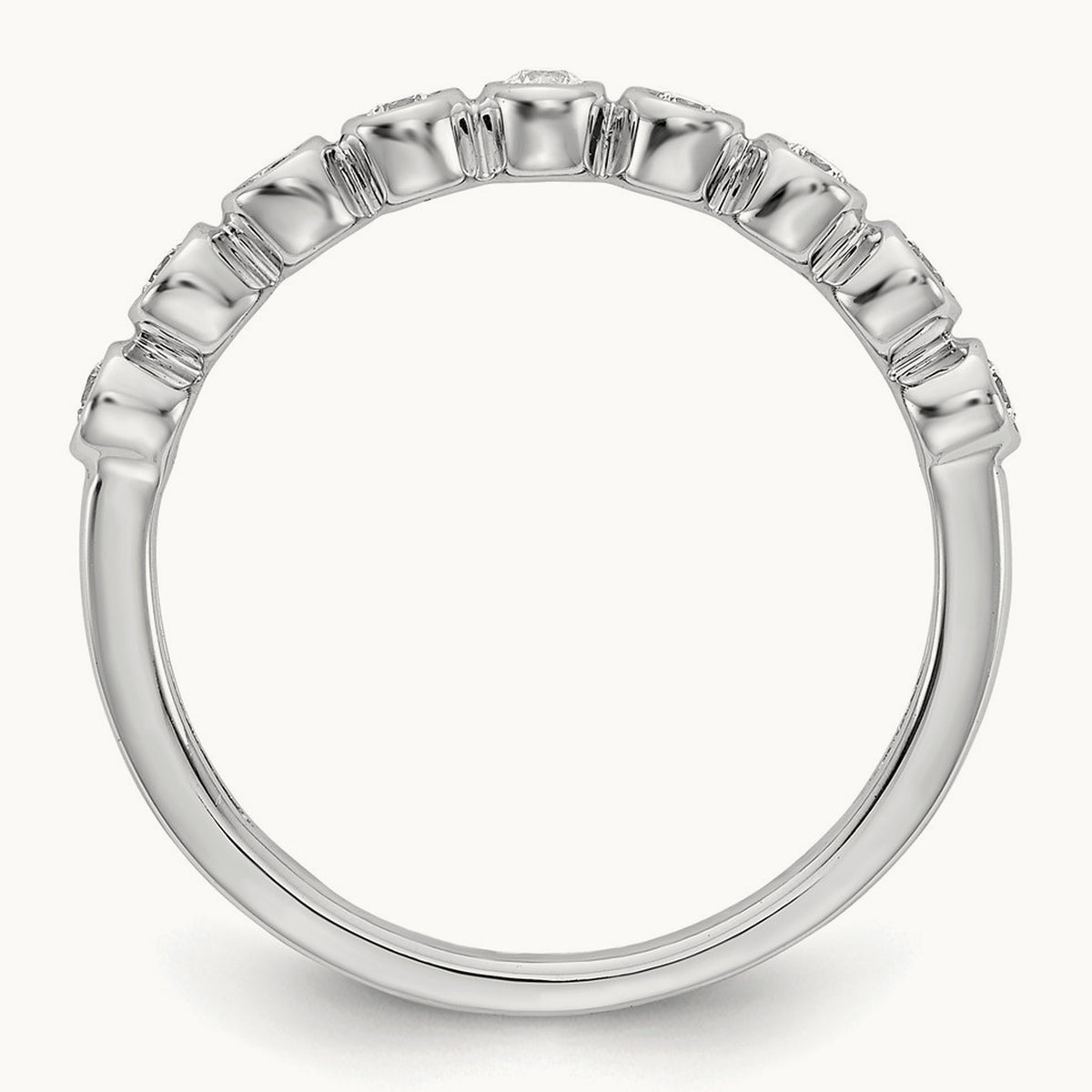 Fashion Band, 0.20 ct tw Lab-Grown Diamond — 14K White Gold