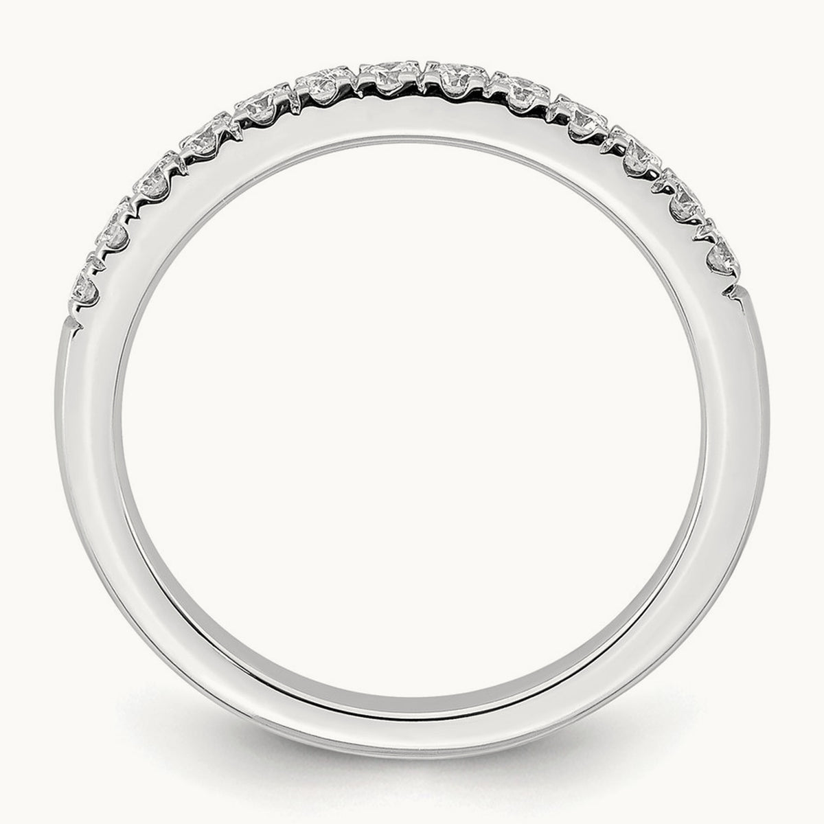 Diamond Wedding Band, 14K White Gold