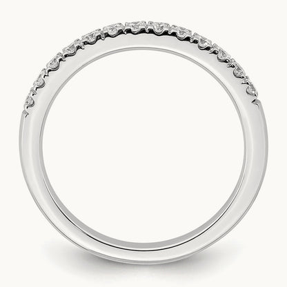 Diamond Wedding Band, 14K White Gold