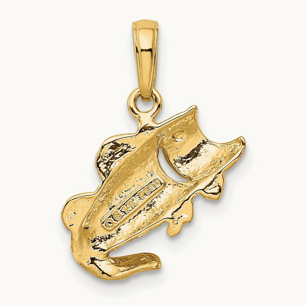 Small Fish Charm, 14K