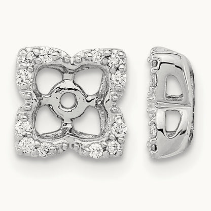 Diamond Earring Jackets, 14K White Gold