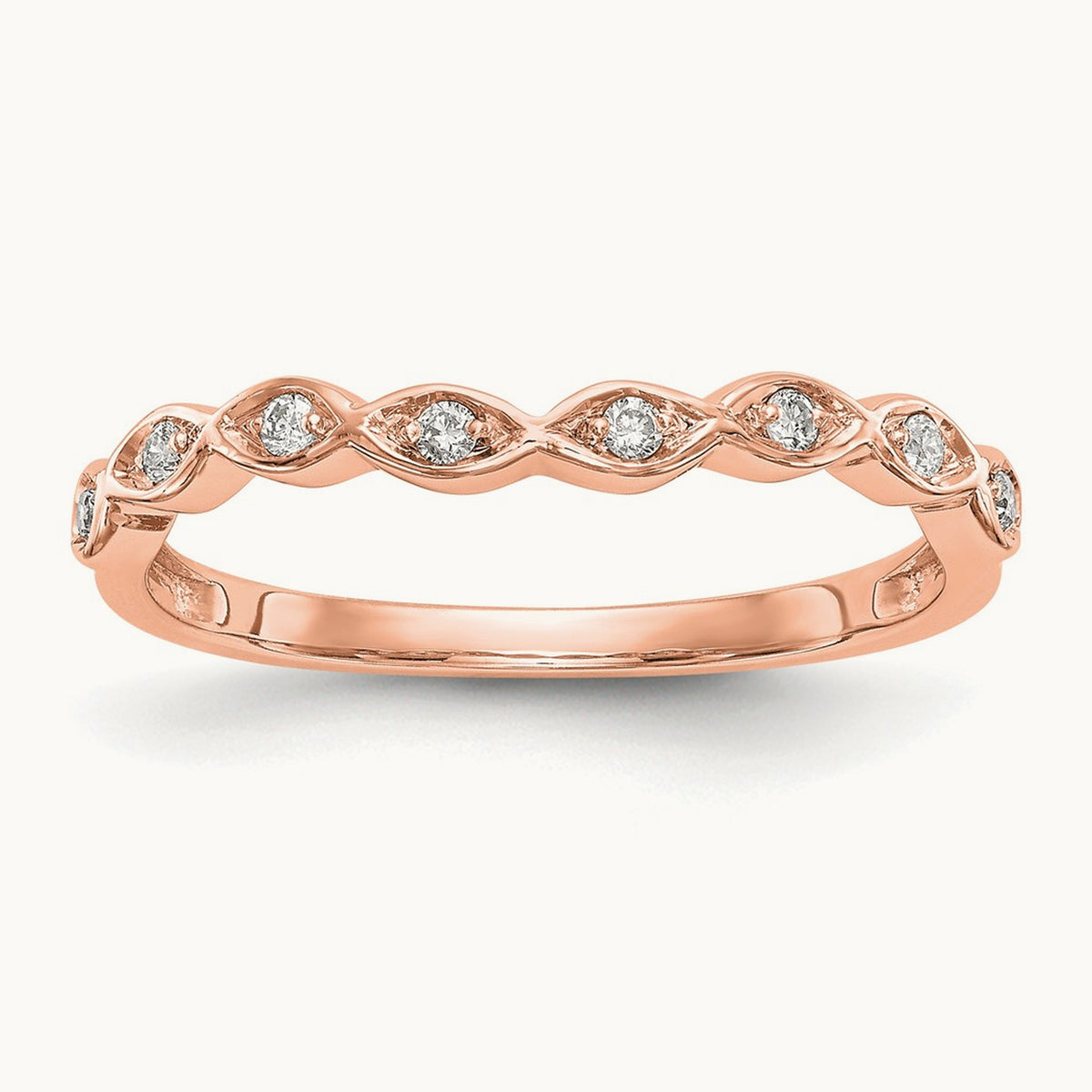 Diamond Band — 14K Rose Gold, 7