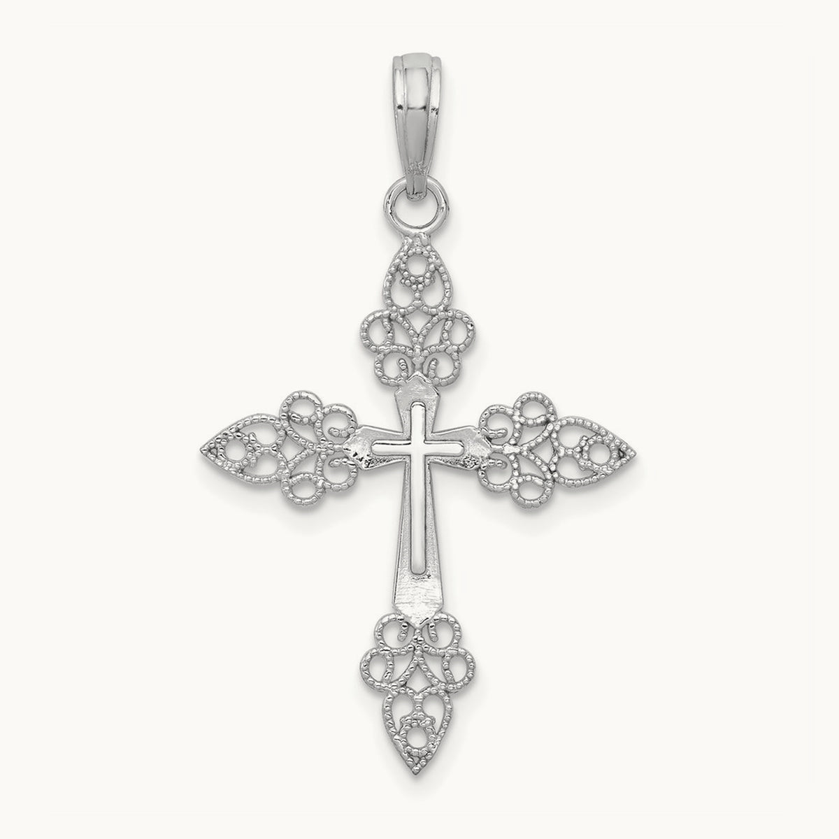 Filigree Cross Pendant — photo set
