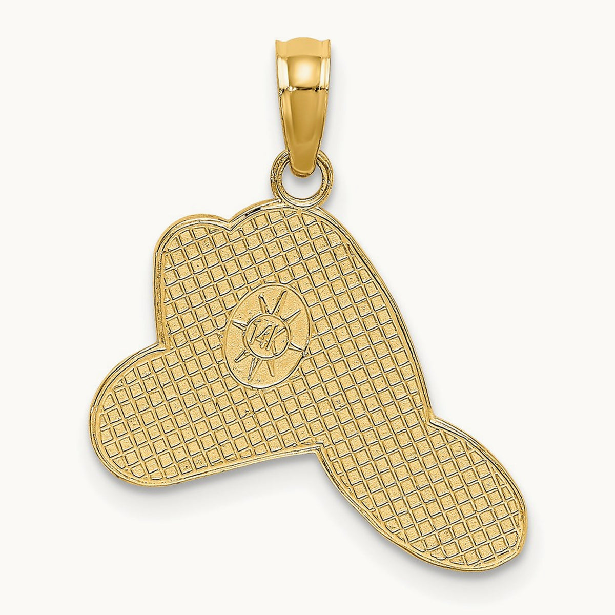 Fire Dept Helmet Charm, 14K