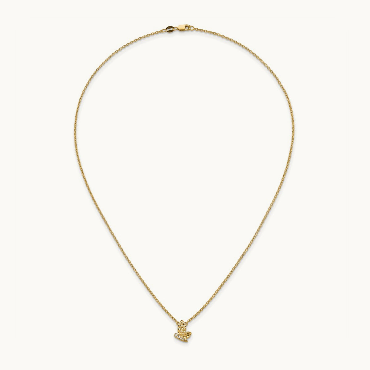 Polished and Hammered Diamond Butterfly Necklace, 14K