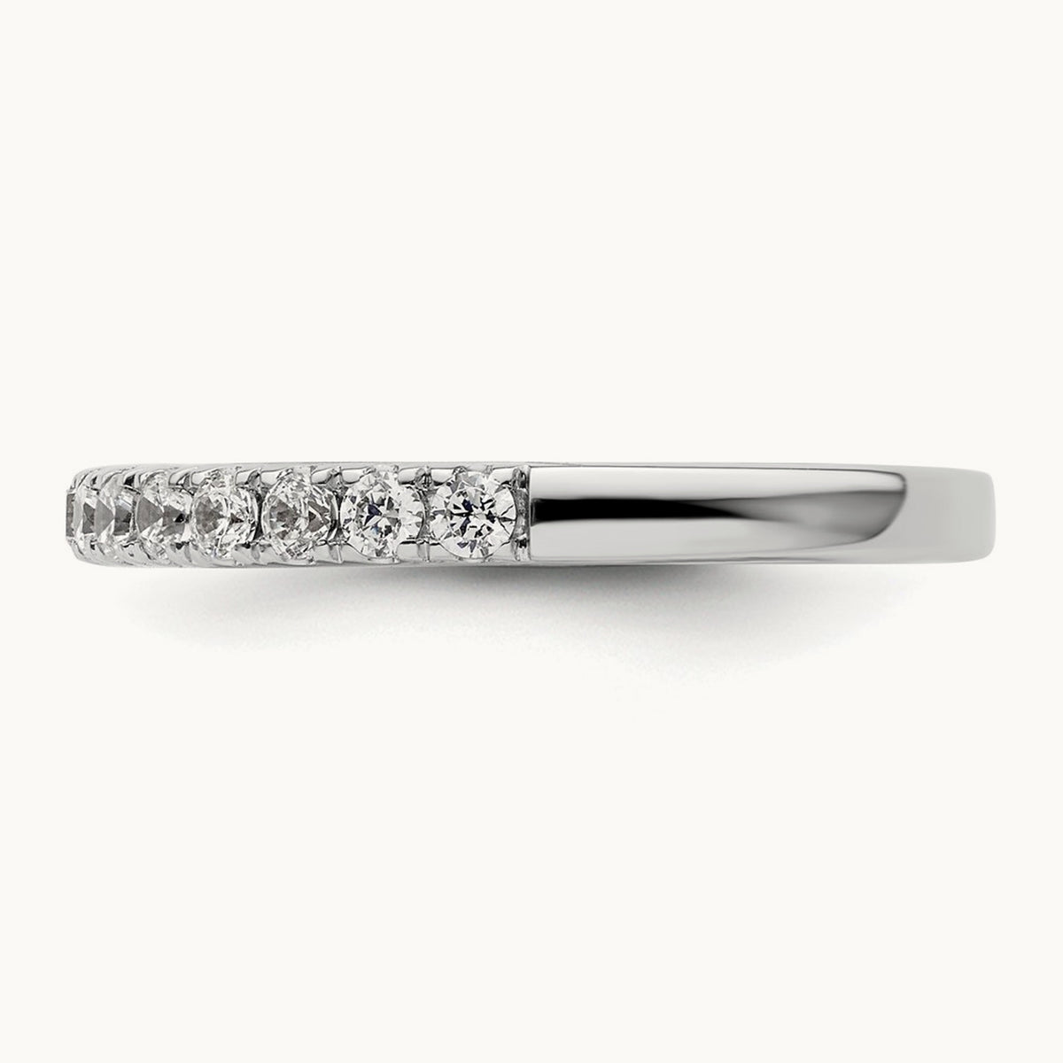 Diamond Wedding Band, 14K White Gold