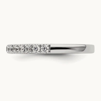 Diamond Wedding Band, 14K White Gold