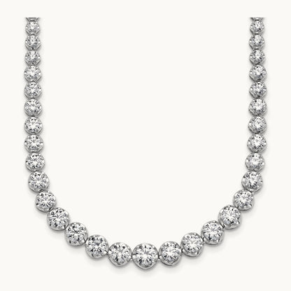 Graduated Tennis Necklace, 10.50 ct tw Lab-Grown Diamond