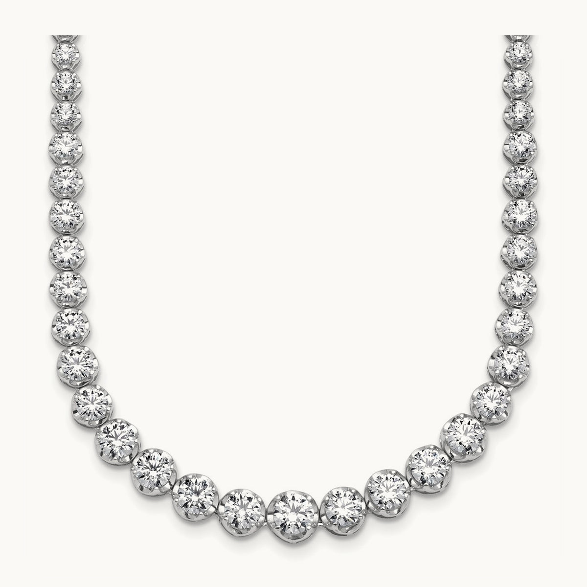 Graduated Tennis Necklace, 10.50 ct tw Lab-Grown Diamond