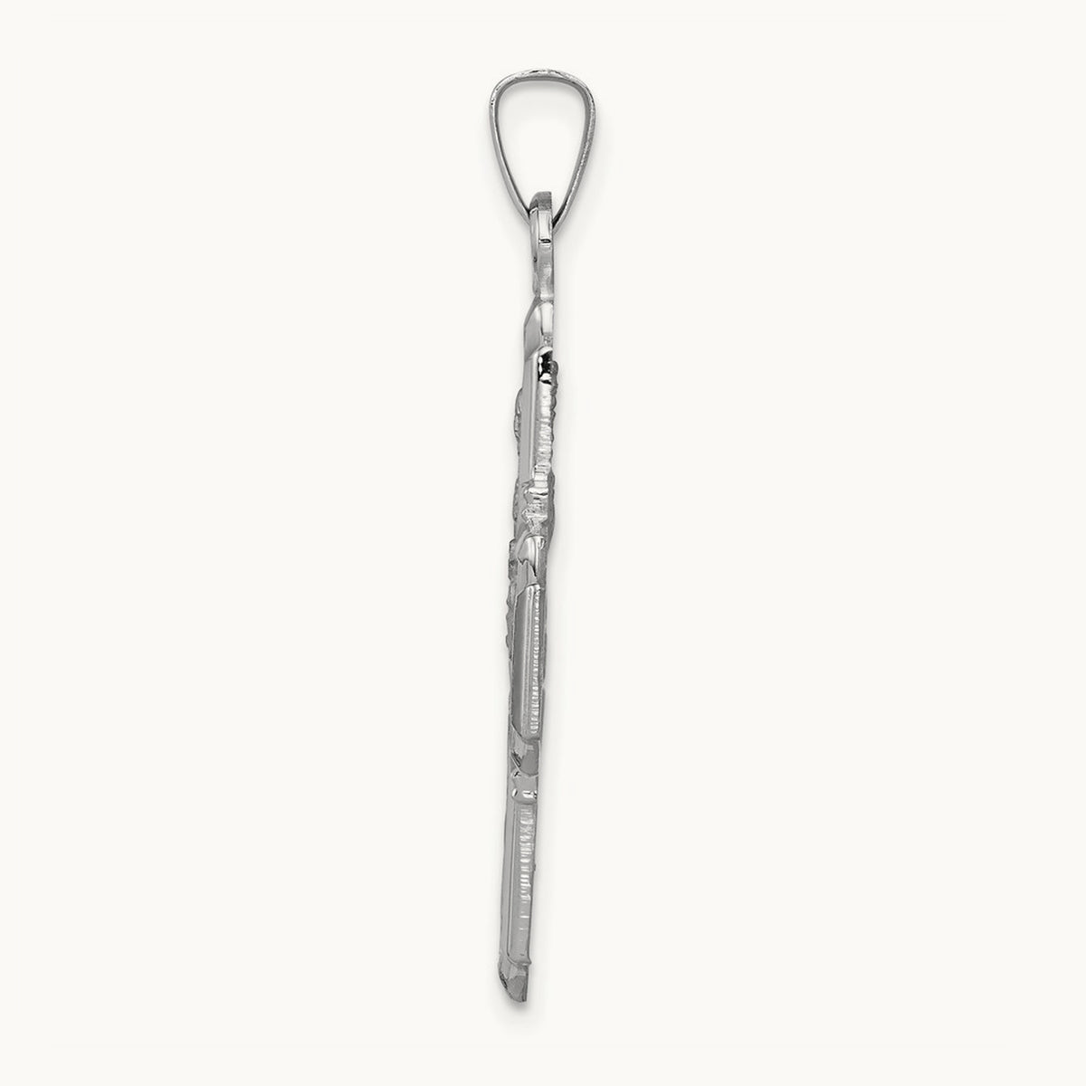 Four-Way Medal Pendant — 14K White Gold, 35.75mm