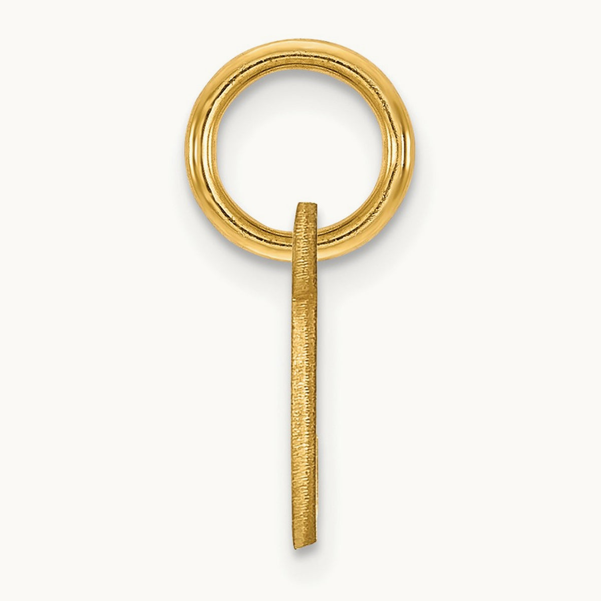 Upper case Initial Charm — 14K Yellow Gold, C