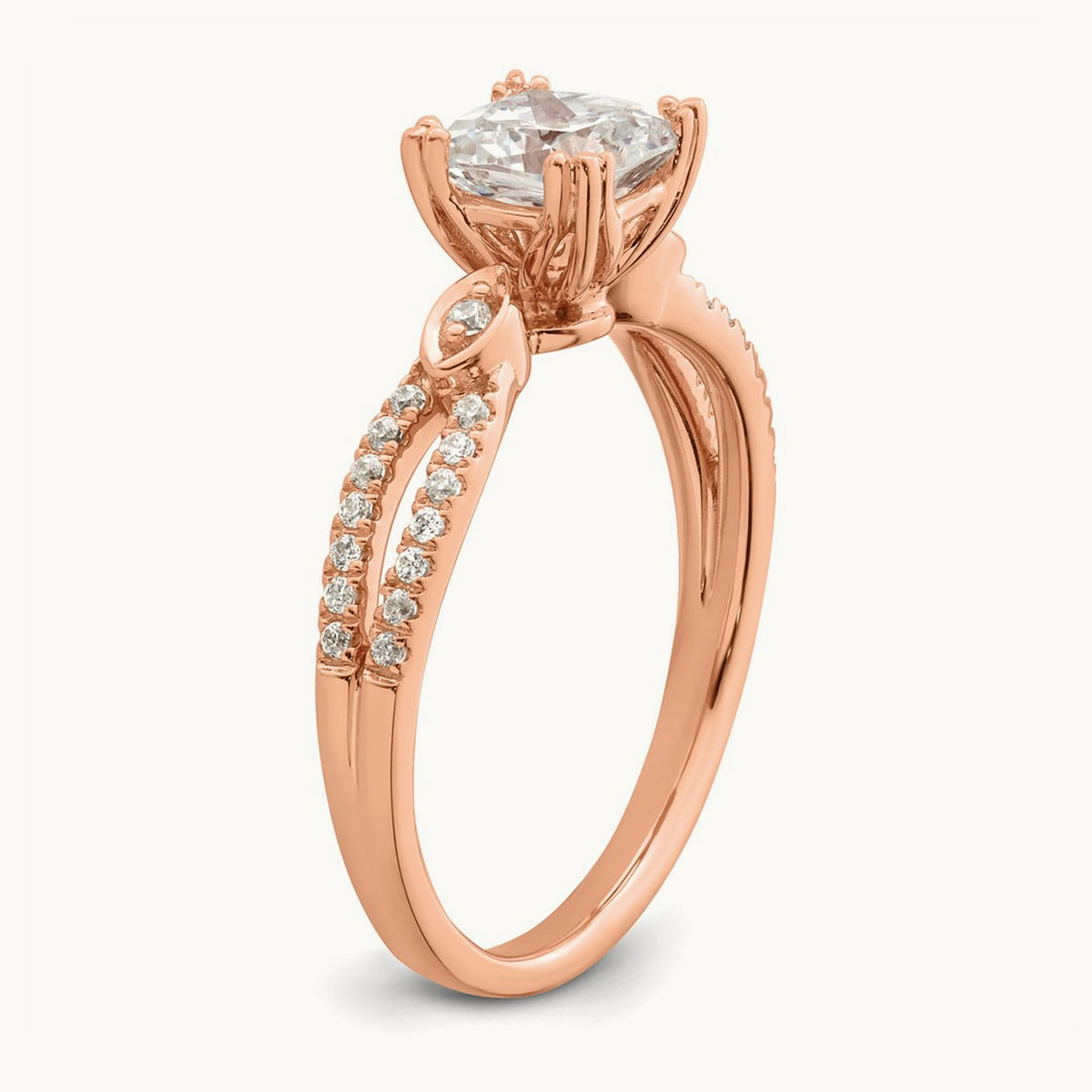 Cushion Semi-Mount Engagement Ring — 1 ct, 7