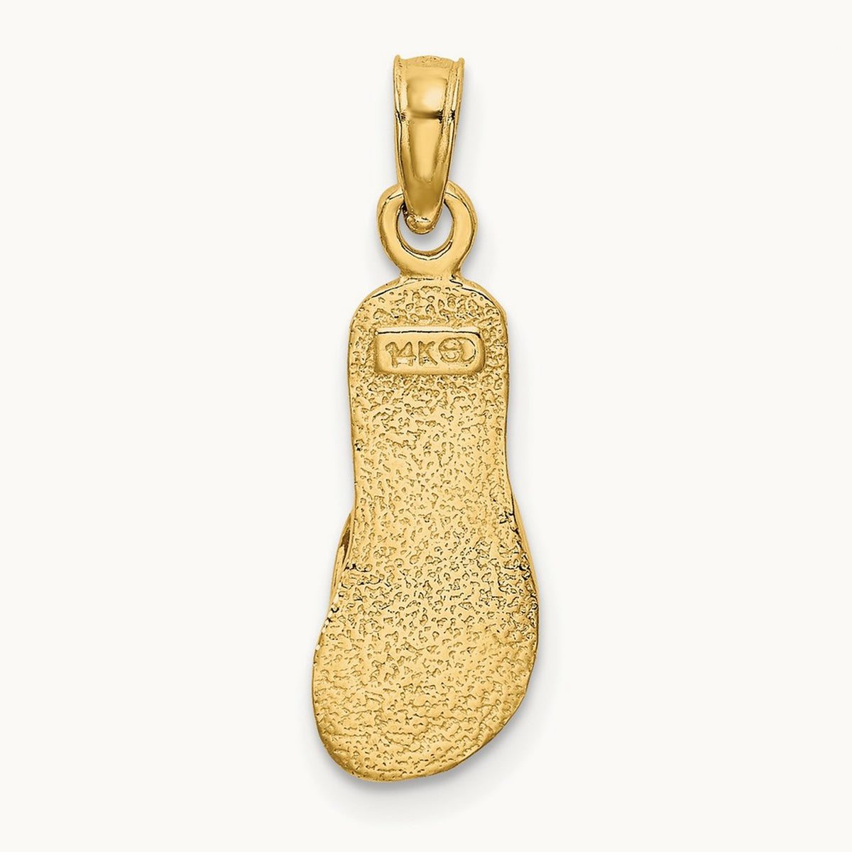 Single Polished Strap Flip-Flop Charm — 20.6mm