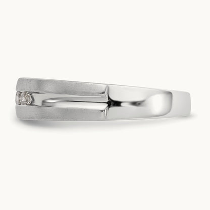 Diamond Men's Band, 14K White Gold
