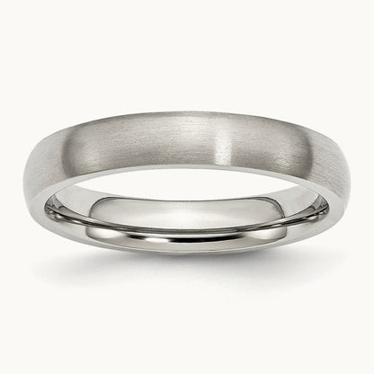 Brushed Half Round Band — 4mm