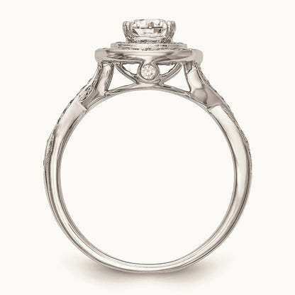 Cushion Halo Engagement Ring Mounting