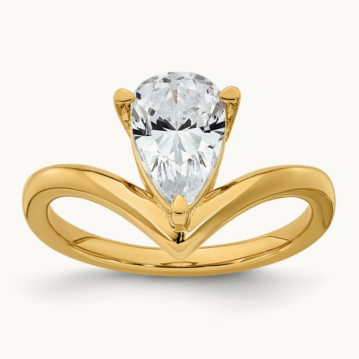 Pear Ring, 1.50 ct tw Lab-Grown Diamond